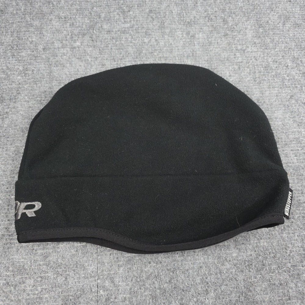 Outdoor Research Beanie Hat Mens Medium Black Windstopper Fleece Ski Alpine